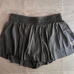 Black Women's Athletic Skort Shorts - Lightweight Activewear